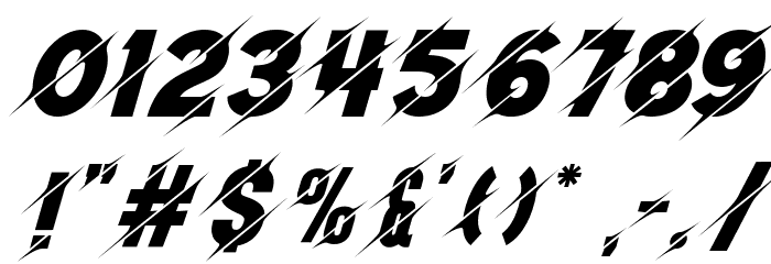 Giver Made Italic Font OTHER CHARS
