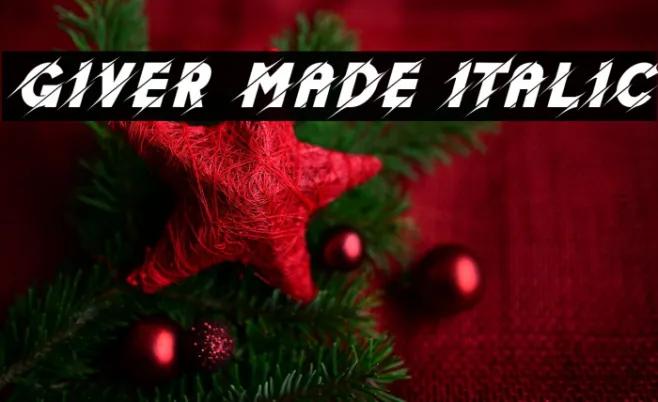 Giver Made Italic Example 1