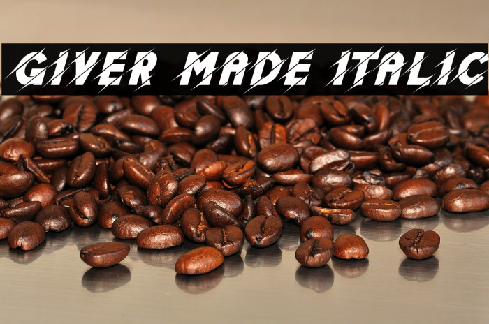 Giver Made Italic Example 3