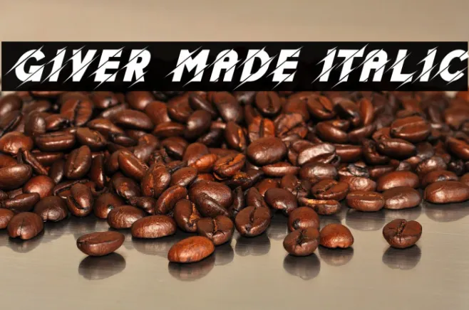 Giver Made Italic Example 3
