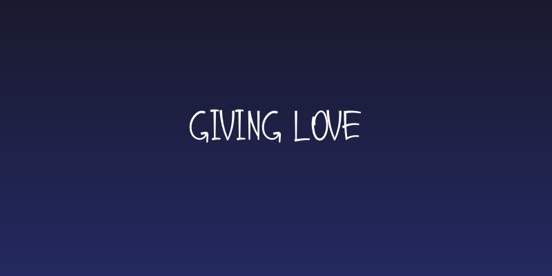 Giving Love Social Header