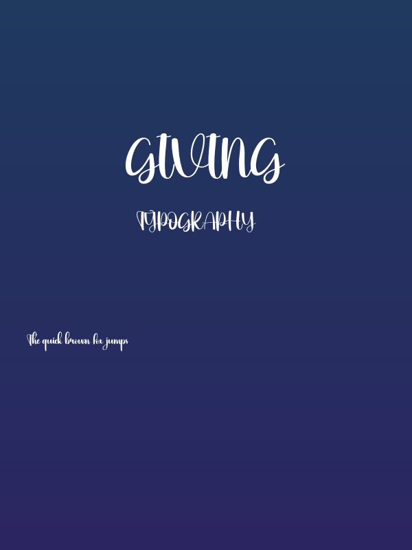 Giving Poster