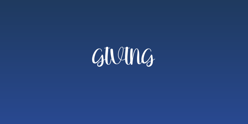 Giving Social Header