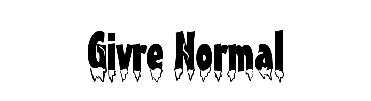 Givre Normal  Frei Schriftart Herunterladen