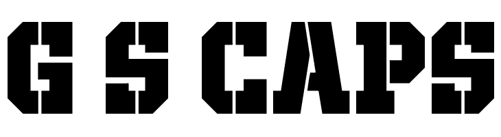 Giza Stencil CAPS  baixar fontes gratis