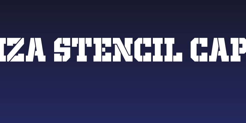 Giza Stencil CAPS Social Header