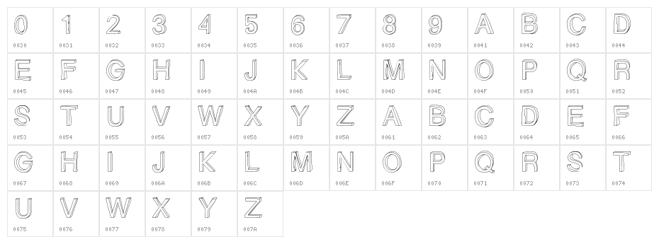 GizemsSketchFree Character Map