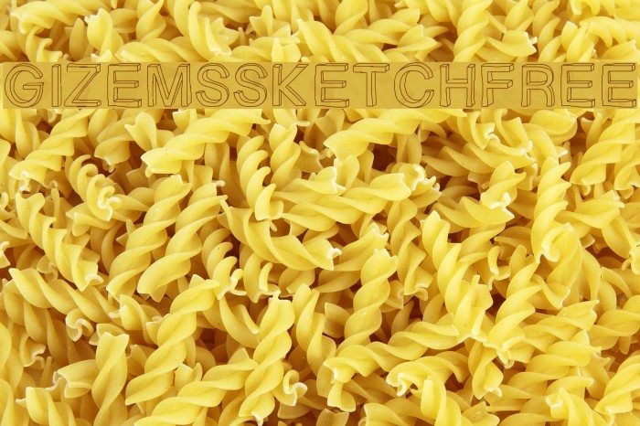 GizemsSketchFree Font examples