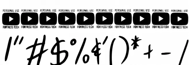Gizmo Pencil Personal U Regular Font OTHER CHARS