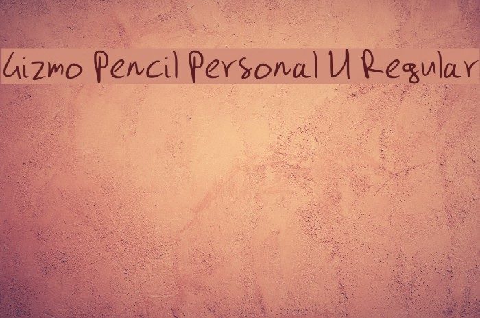 Gizmo Pencil Personal U Regular Example 2