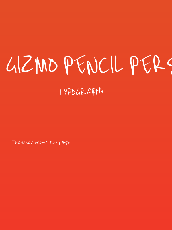 Gizmo Pencil Personal U Regular Poster