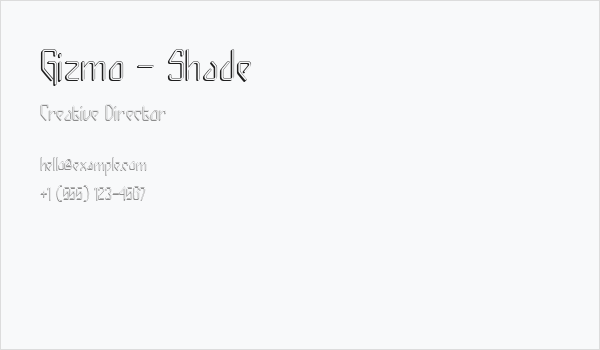 Gizmo - Shade Business Card