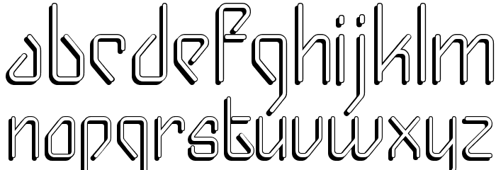 Gizmo - Shade Font LOWERCASE