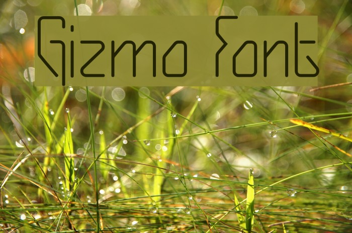 Gizmo Font examples