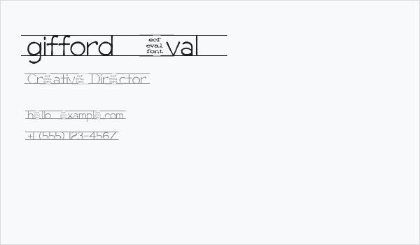 gifford [eval] Business Card