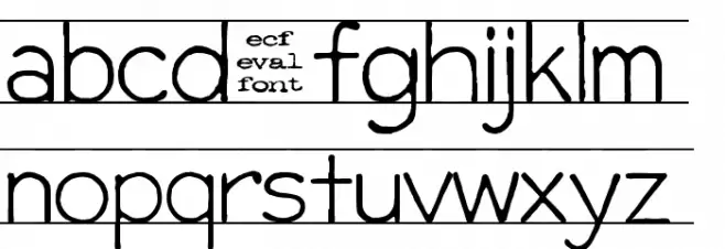 gifford [eval] 字体 小写