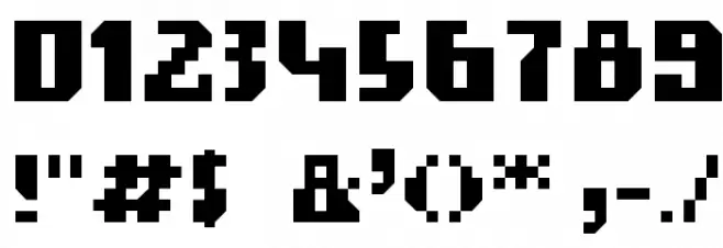 gigabyte Font OTHER CHARS