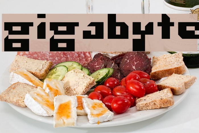 gigabyte Font examples