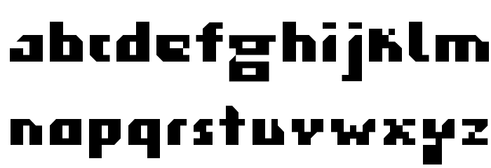 gigabyte Font LOWERCASE