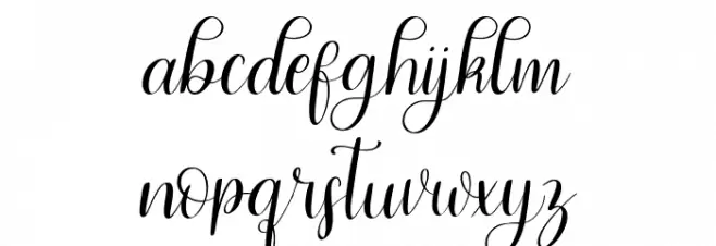 gildane hyme Font LOWERCASE