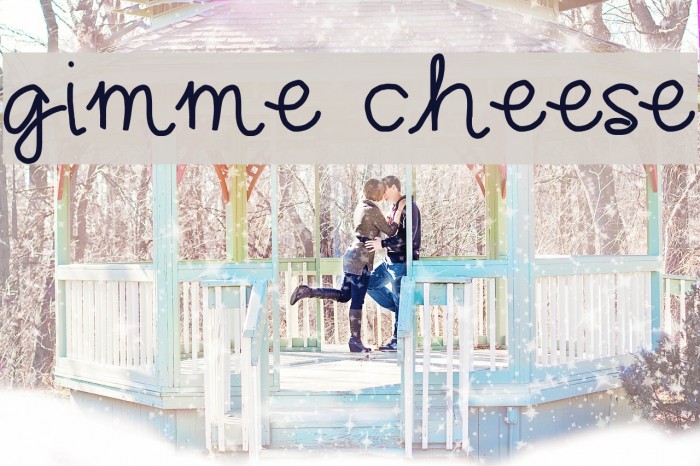 gimme cheese Font examples