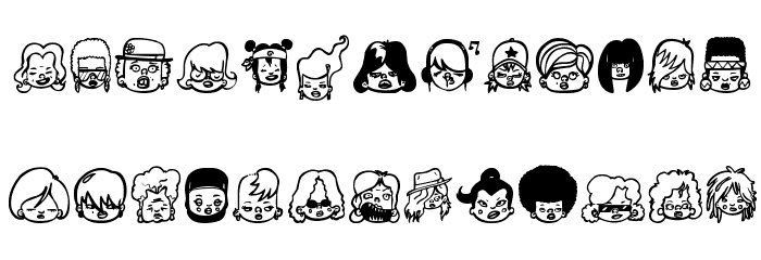 girl power Font LOWERCASE