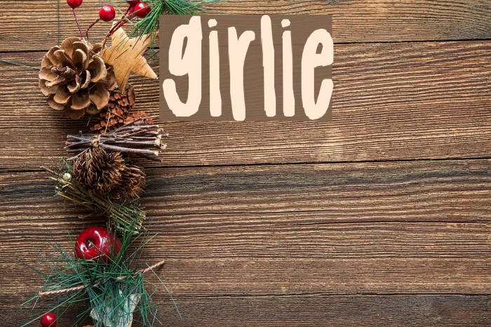 girlie Font examples