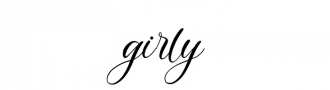 girly  Frei Schriftart Herunterladen