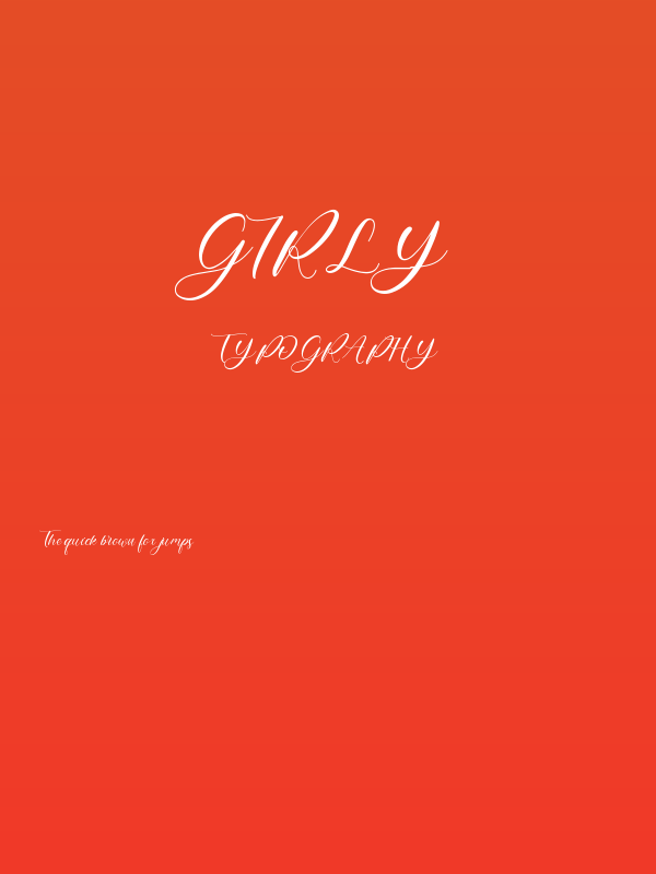 girly Poster