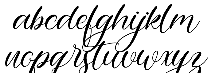 girly Font LOWERCASE