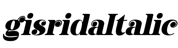 gisrida Italic  Descarca Fonturi Gratis