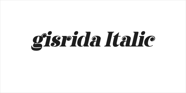 gisrida Italic Logo