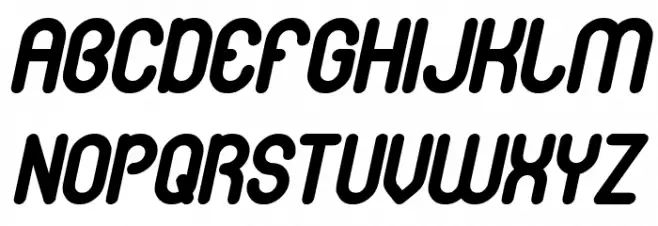 gitchgitch Bold Italic फ़ॉन्ट अपरकेस
