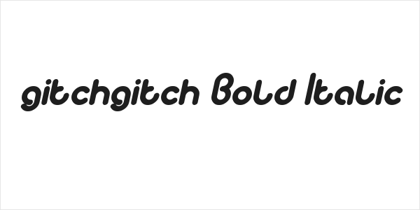 gitchgitch Bold Italic Logo