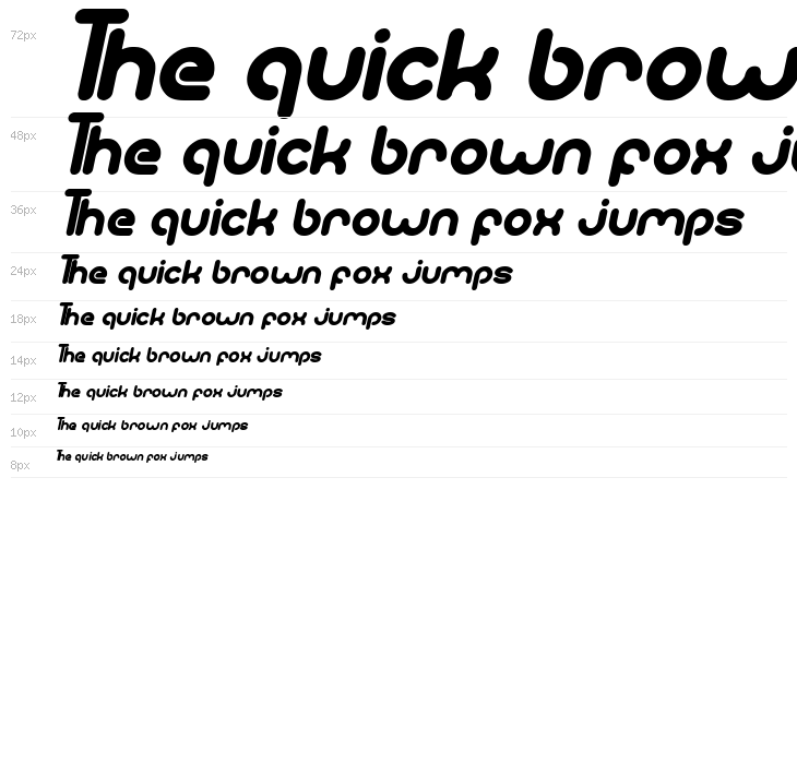 gitchgitch Bold Italic Waterfall