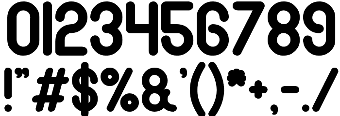 gitchgitch Bold Font OTHER CHARS