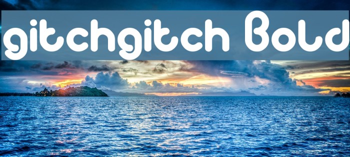 gitchgitch Bold Font examples