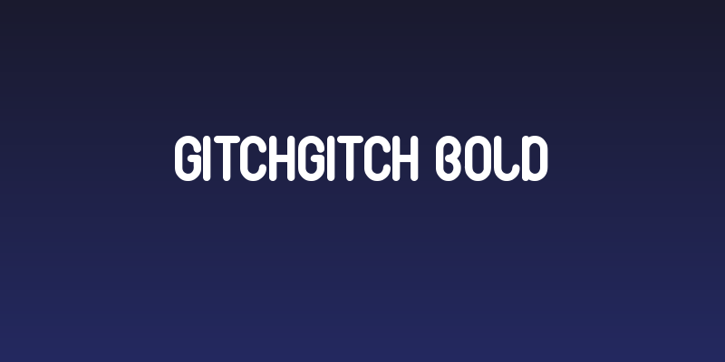 gitchgitch Bold Social Header
