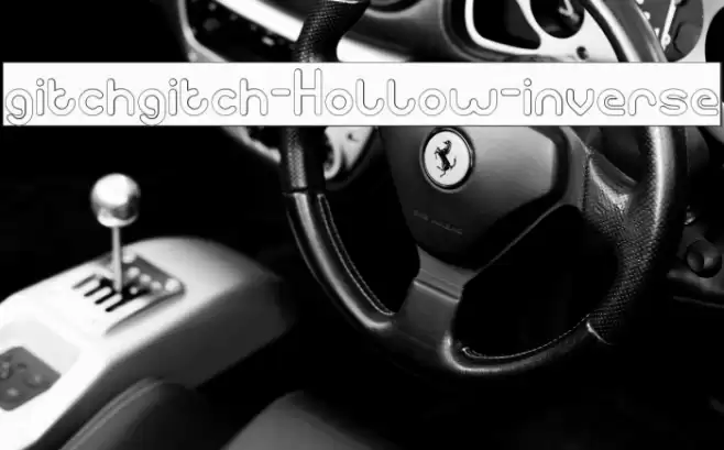 gitchgitch-Hollow-inverse Font examples