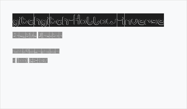 gitchgitch-Hollow-inverse Business Card