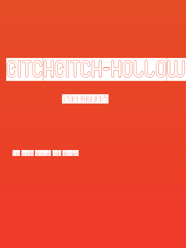 gitchgitch-Hollow-inverse Poster