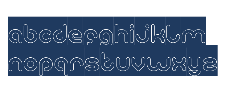 gitchgitch-Hollow-inverse Lowercase