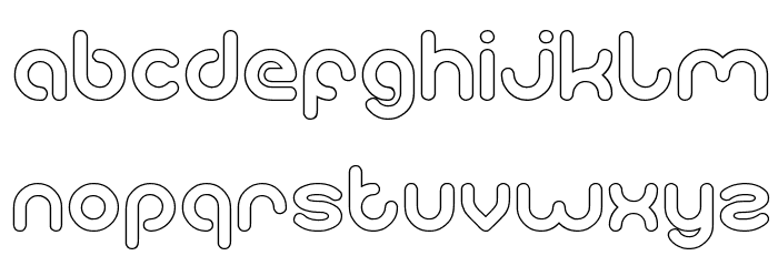 gitchgitch-Hollow Font LOWERCASE
