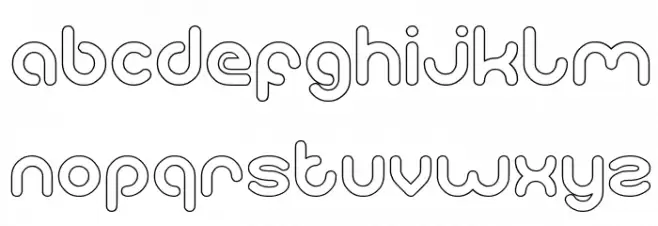 gitchgitch-Hollow フォント 小文字