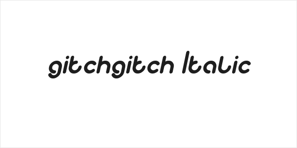 gitchgitch Italic Logo