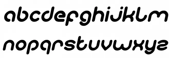 gitchgitch Italic Caratteri MINUSCOLO