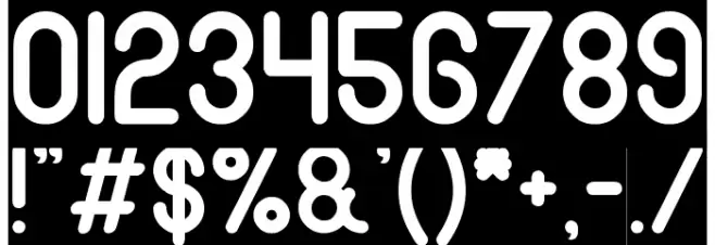 gitchgitch-inverse Font OTHER CHARS