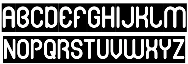gitchgitch-inverse Schriftart Groß
