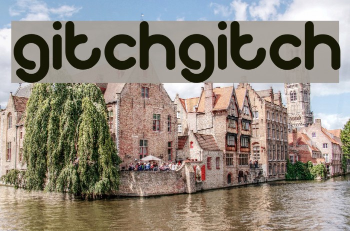 gitchgitch Font examples