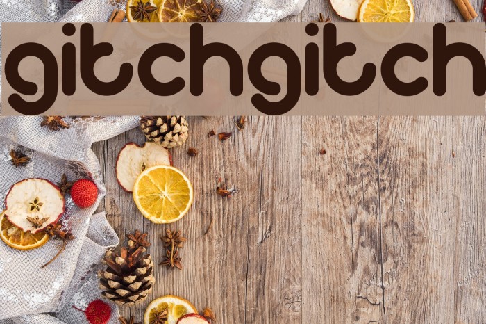 gitchgitch Font examples